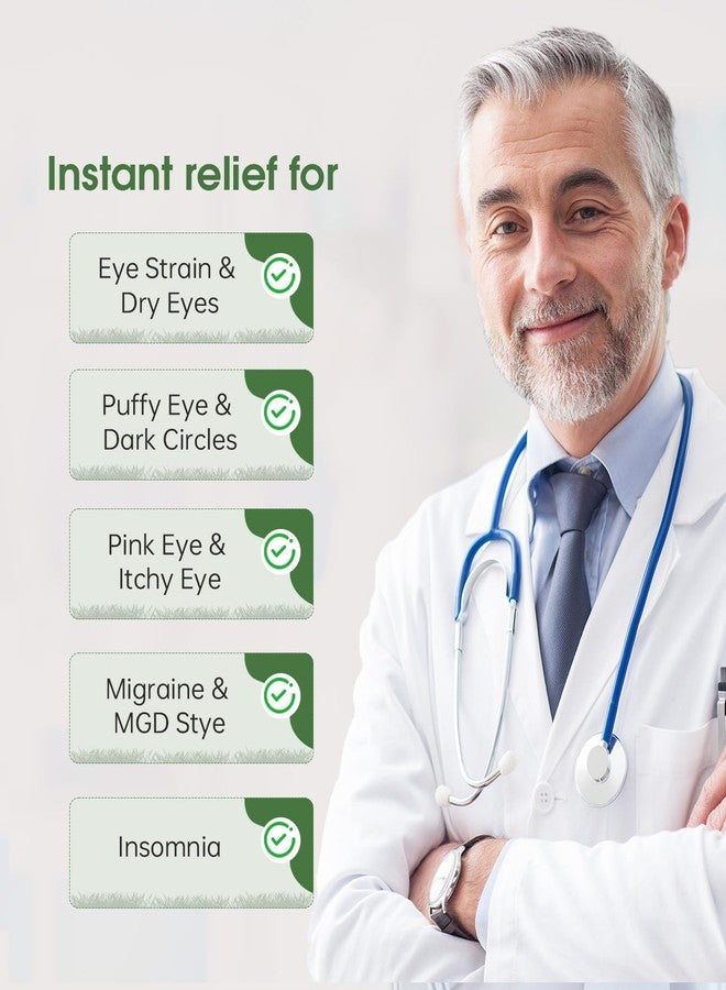 ProCIV Detachable Heated Eye Mask, Cordless Eye Mask for Dry Eyes & Puffiness, Algae Fiber Ultra-Soft Nose Bridge Light-Block for Deeper Sleep – Graphene Layer Warm Compress & Cold Pack,Travel Essentials - Image 3